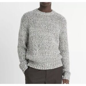 Vince Homespun Marl Men's Crewneck Grey Sweater Size Large NWT